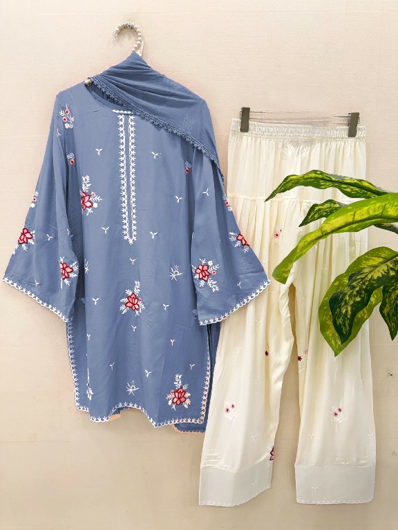 ALSAFA D.NO 3180 WHOLESALE READYMADE RAYON COTTON PAKISTANI 3 PCS SUITS EXPORTER