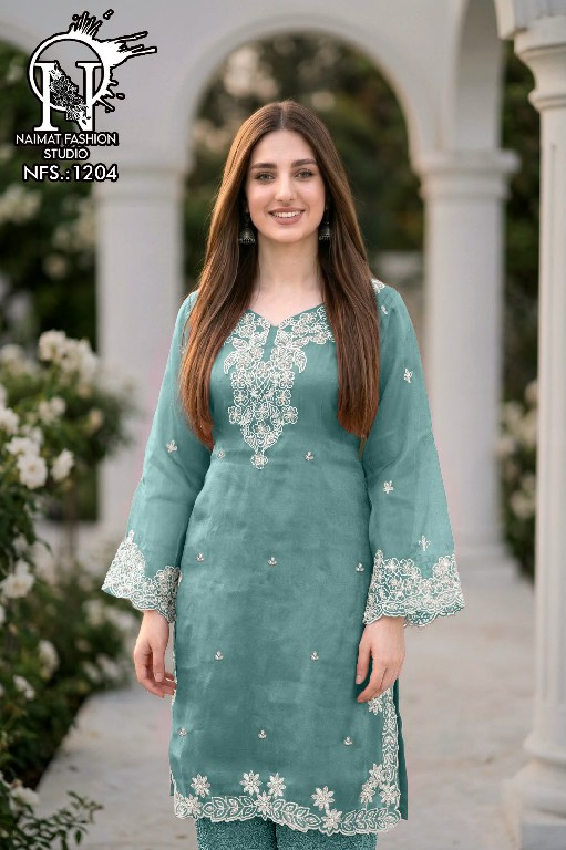 NAIMAT FASHION D.NO NFS-1204 WHOLESALE READYMADE FANCY FABRIC CLASSIC DESIGNER 3 PCS COMBO SET SUITS EXPORTER