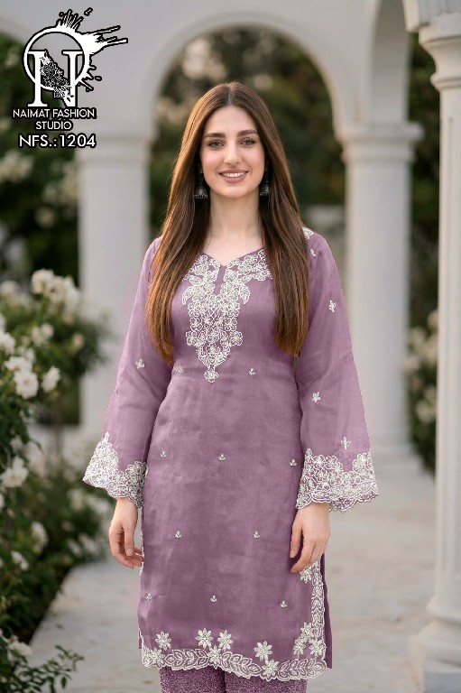 NAIMAT FASHION D.NO NFS-1204 WHOLESALE READYMADE FANCY FABRIC CLASSIC DESIGNER 3 PCS COMBO SET SUITS EXPORTER