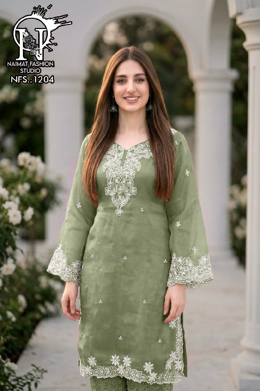 NAIMAT FASHION D.NO NFS-1204 WHOLESALE READYMADE FANCY FABRIC CLASSIC DESIGNER 3 PCS COMBO SET SUITS EXPORTER
