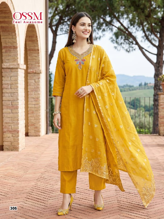 OSSM NARGIS VOL 3 WHOLESALE READYMADE ROMAN SILK FANCY COLLECTION 3 PCS SUITS EXPORTER
