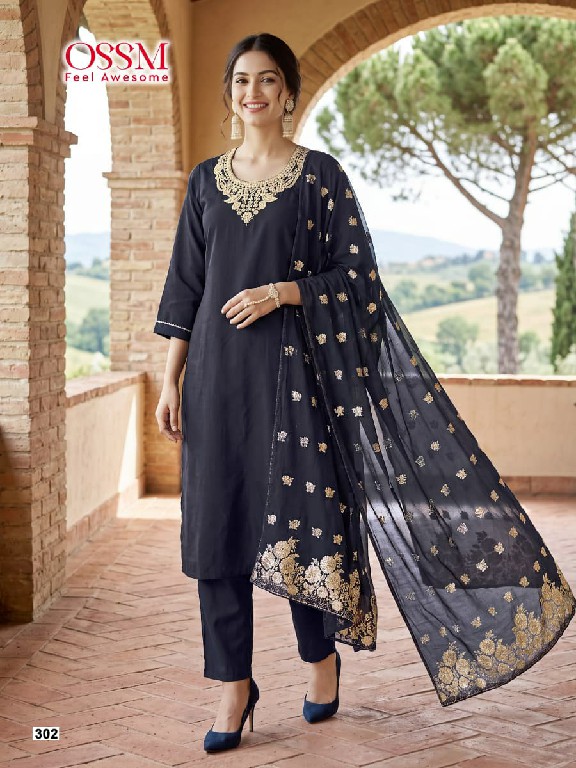 OSSM NARGIS VOL 3 WHOLESALE READYMADE ROMAN SILK FANCY COLLECTION 3 PCS SUITS EXPORTER