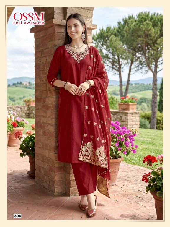 OSSM NARGIS VOL 3 WHOLESALE READYMADE ROMAN SILK FANCY COLLECTION 3 PCS SUITS EXPORTER