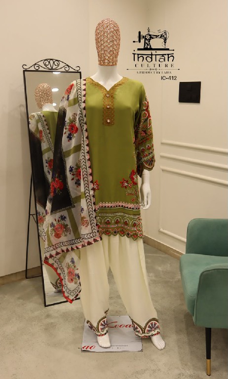 INDIAN CULTURE D.NO LRC-412 WHOLESALE READYMADE PURE RAYON ELEGANT FARSHI SALWAR STYLE 3 PCS SUITS EXPORTER