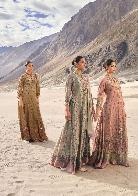 ANJU FAB DEEDAR VOL 3 WHOLESALE READYMADE NATURAL CREPE DESIGNER GOWN WITH DUPATTA ONLINE