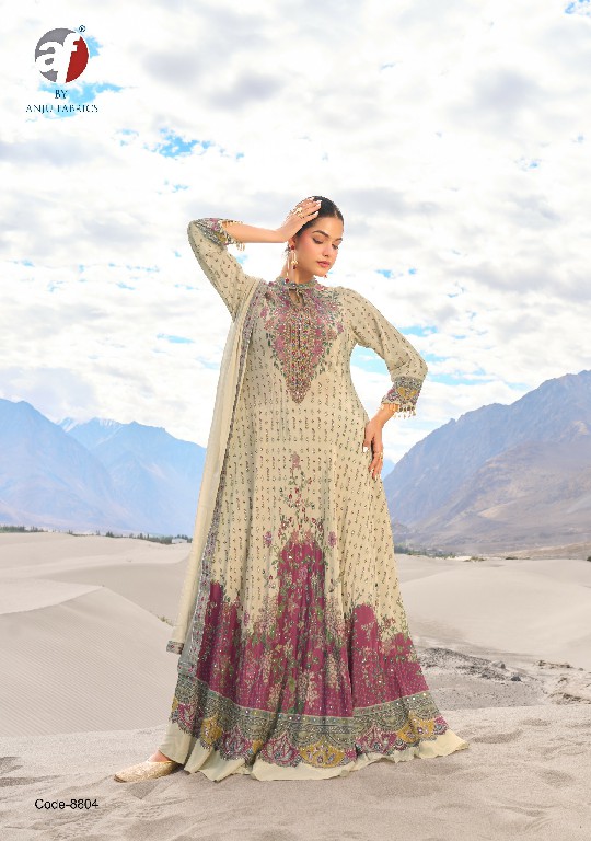 ANJU FAB DEEDAR VOL 3 WHOLESALE READYMADE NATURAL CREPE DESIGNER GOWN WITH DUPATTA ONLINE
