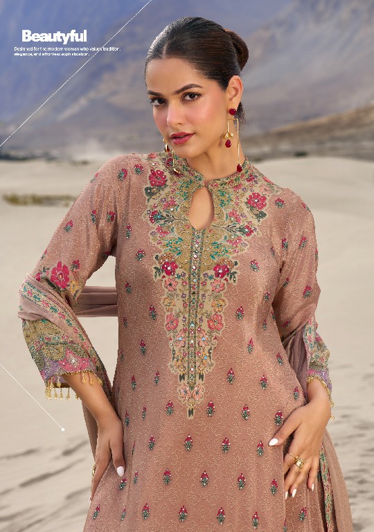 ANJU FAB DEEDAR VOL 3 WHOLESALE READYMADE NATURAL CREPE DESIGNER GOWN WITH DUPATTA ONLINE