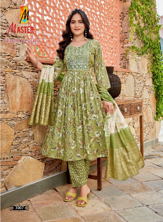 MASTER BLACK BEAUTY VOL 3 WHOLESALE READYMADE CAPSULE PRINT GHERA STYLE FANCY 3 PCS SUITS FOR EXPORT