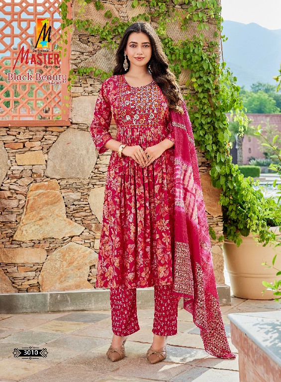 MASTER BLACK BEAUTY VOL 3 WHOLESALE READYMADE CAPSULE PRINT GHERA STYLE FANCY 3 PCS SUITS FOR EXPORT