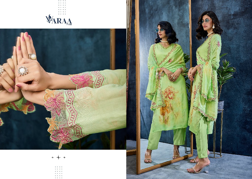 VARAA FAB JAZEL WHOLESALE PURE MUSLIN AMAZING UNSTITCH SALWAR SUITS EXPORTER