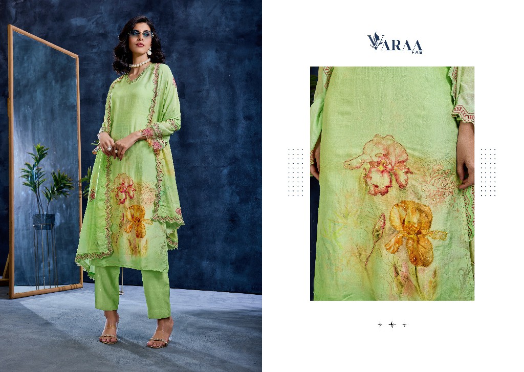 VARAA FAB JAZEL WHOLESALE PURE MUSLIN AMAZING UNSTITCH SALWAR SUITS EXPORTER