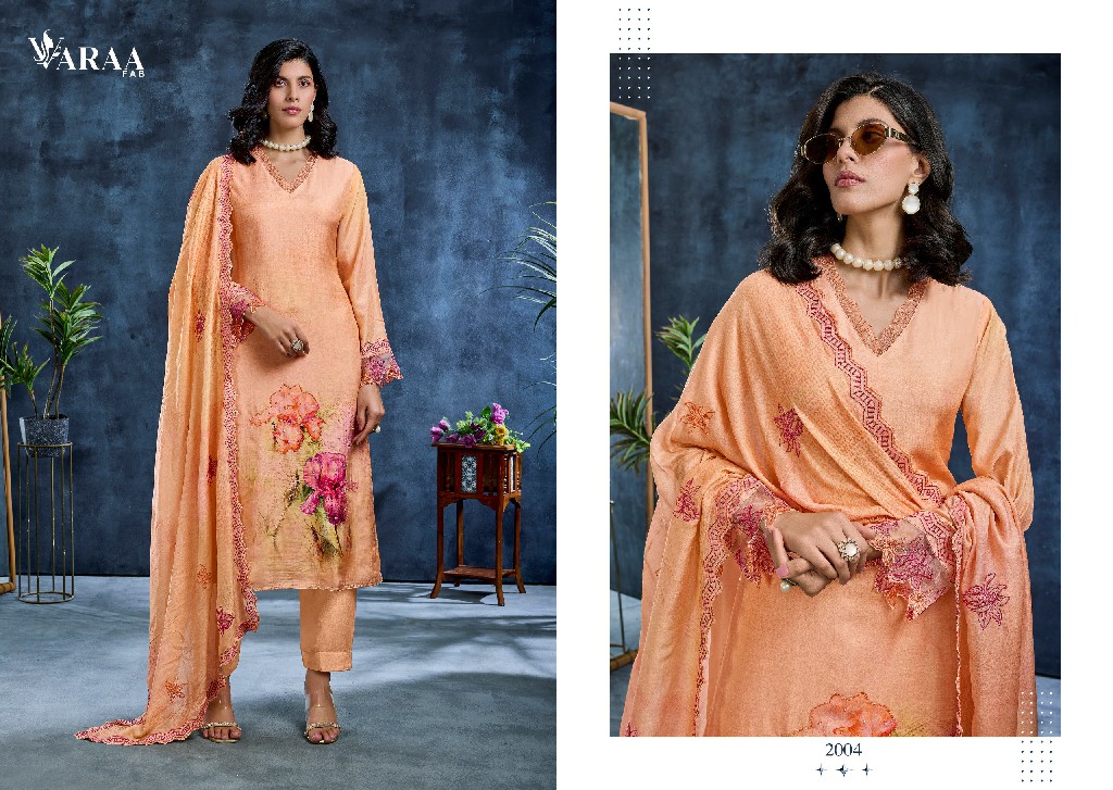VARAA FAB JAZEL WHOLESALE PURE MUSLIN AMAZING UNSTITCH SALWAR SUITS EXPORTER