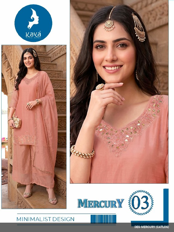 KAYA MERCURY WHOLESALE READYMADE SALSA BIG SIZE TRENDING 3 PCS SUITS SUPPLIER