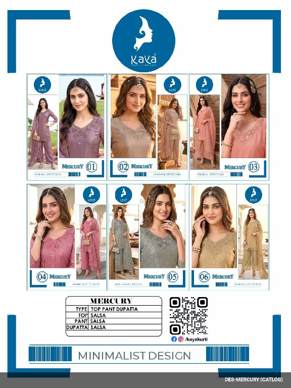 KAYA MERCURY WHOLESALE READYMADE SALSA BIG SIZE TRENDING 3 PCS SUITS SUPPLIER