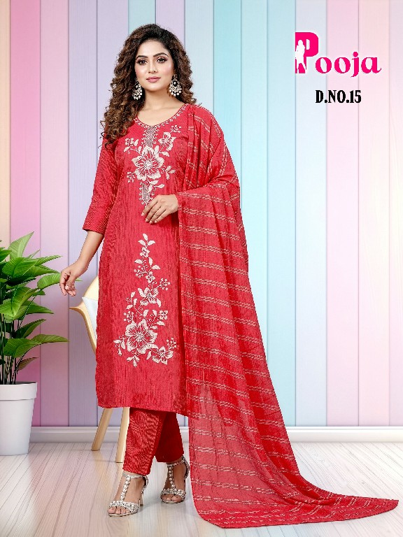 TEXTILEDEAL POOJA WHOLESALE READYMADE GADWAL SHIMMER BIG SIZE 3 PCS COMBO SET SUITS EXPORTER