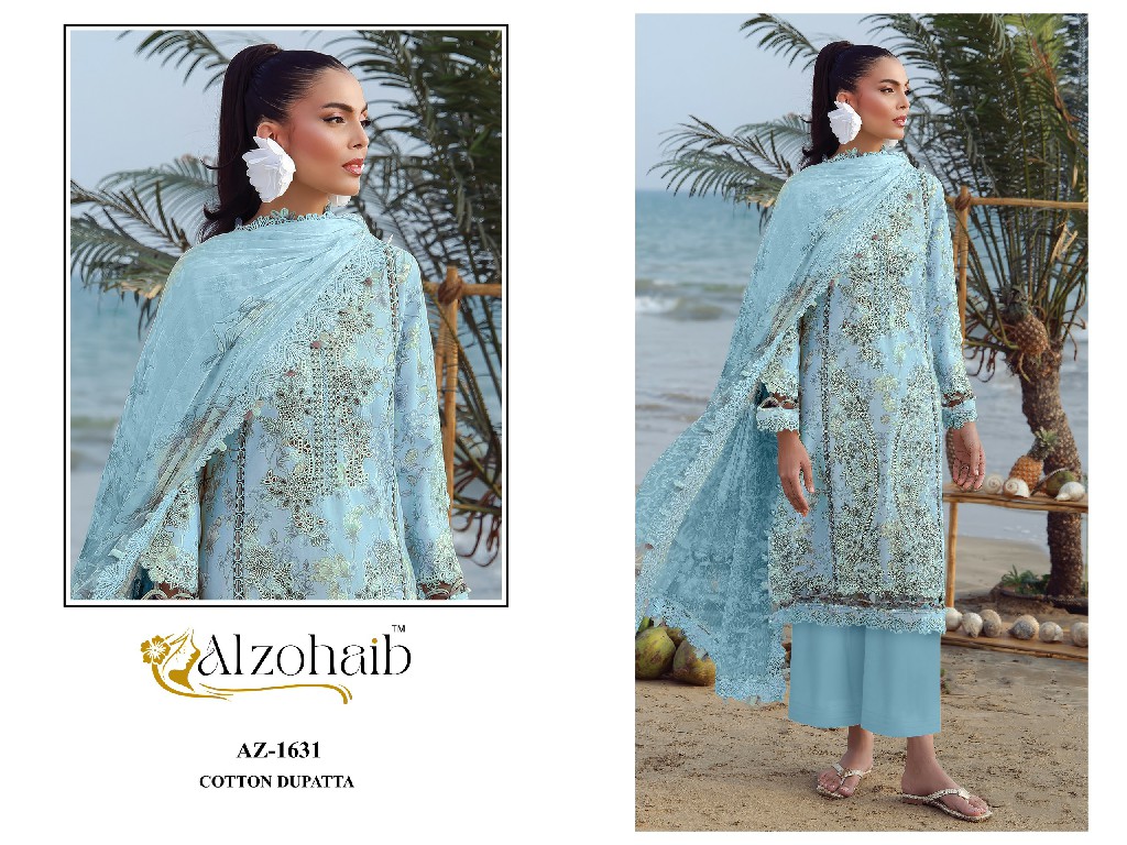 ALZOHAIB ELAF VOL 1 WHOLESALE PURE COTTON PAKISTANI CONCEPT UNSTITCH SALWAR SUITS SUPPLIER