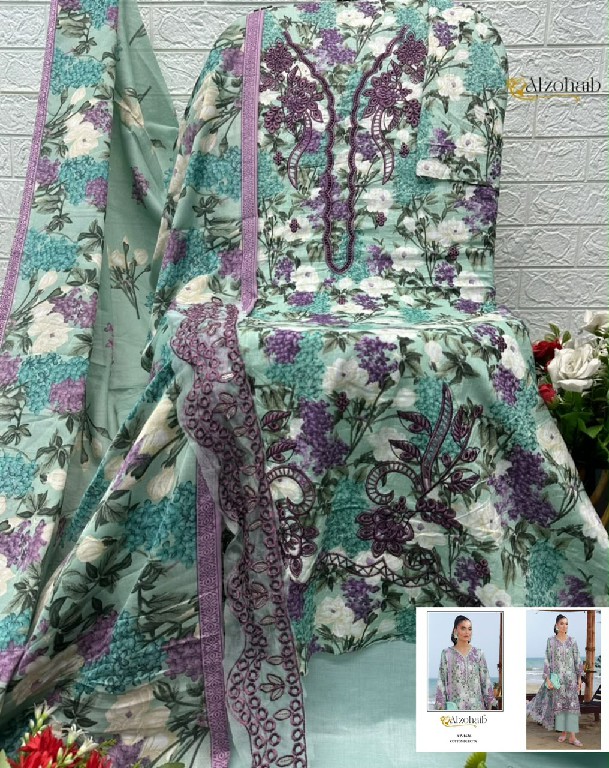 ALZOHAIB ELAF VOL 1 WHOLESALE PURE COTTON PAKISTANI CONCEPT UNSTITCH SALWAR SUITS SUPPLIER