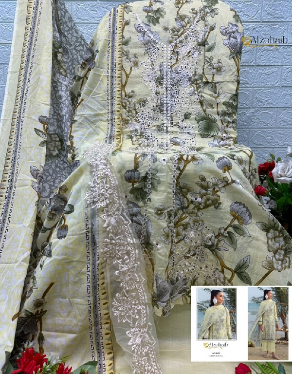 ALZOHAIB ELAF VOL 1 WHOLESALE PURE COTTON PAKISTANI CONCEPT UNSTITCH SALWAR SUITS SUPPLIER