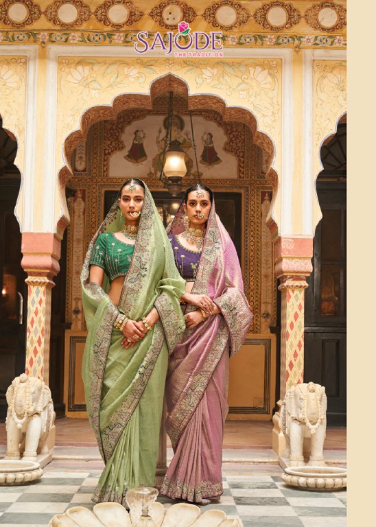 SAJODE KALASH WHOLESALE SOFT TISSUE WITH WORK OCCASION WEAR INDIAN SAREES FOR WOMEN ONLINE