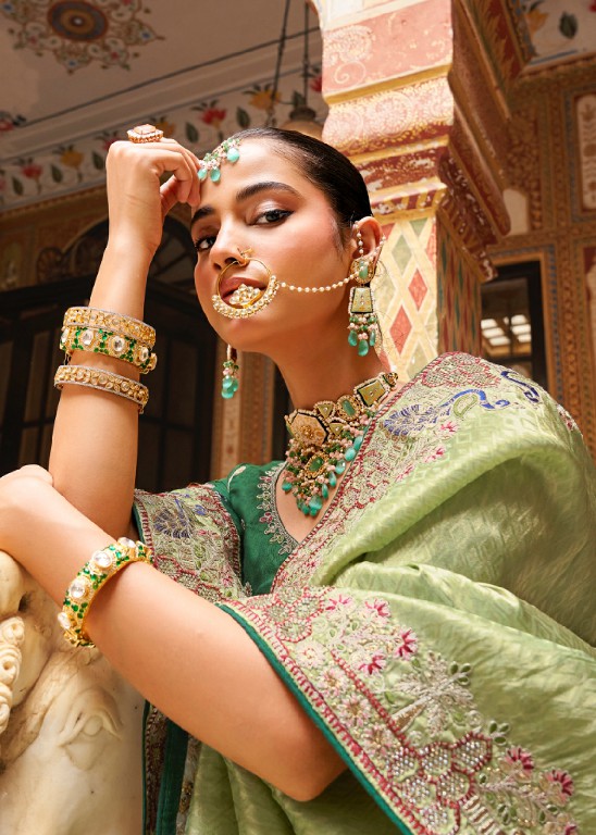 SAJODE KALASH WHOLESALE SOFT TISSUE WITH WORK OCCASION WEAR INDIAN SAREES FOR WOMEN ONLINE