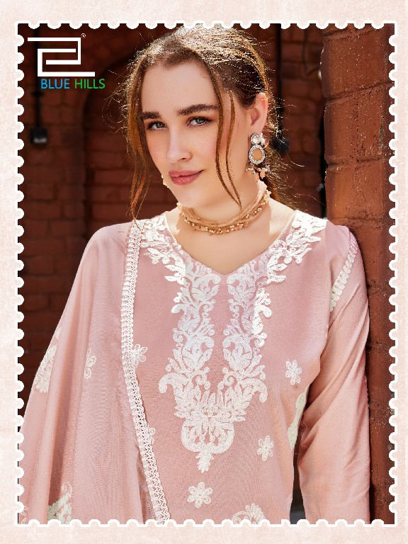 BLUE HILLS FIRDOSE WHOLESALE READYMADE RAYON WITH WORK BIG SIZE PLAZZO STYLE 3 PCS COMBO SET SUITS EXPORTER