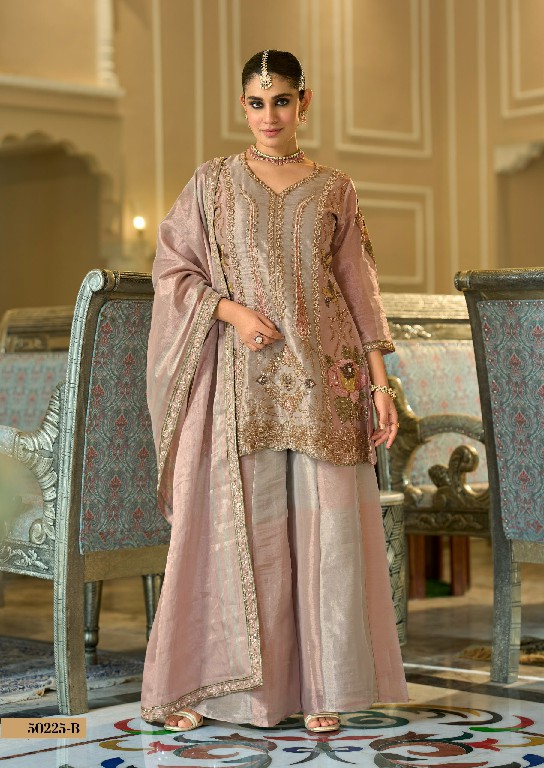 TEXTILEDEAL D.NO 50225 WHOLESALE READYMADE PURE VISCOSE KANJIVARAM WITH BEATS WORK PARTY WEAR 3 PCS SUITS EXPORTER