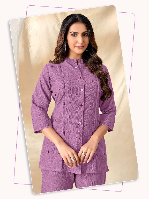 SHODASHE MILIE WHOLESALE READYMADE PREMIUM LINEN ELEGANT STYLE CORD SET FOR EXPORT
