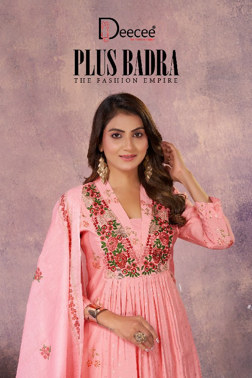DEE CEE PLUS BADRA WHOLESALE READYMADE ROMAN SILK BIG SIZE ATTRACTIVE 3 PCS SUITS EXPORTER