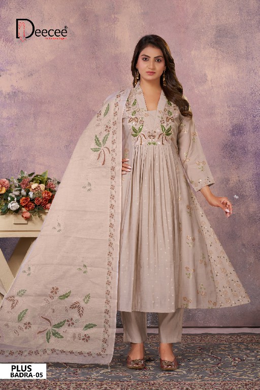 DEE CEE PLUS BADRA WHOLESALE READYMADE ROMAN SILK BIG SIZE ATTRACTIVE 3 PCS SUITS EXPORTER