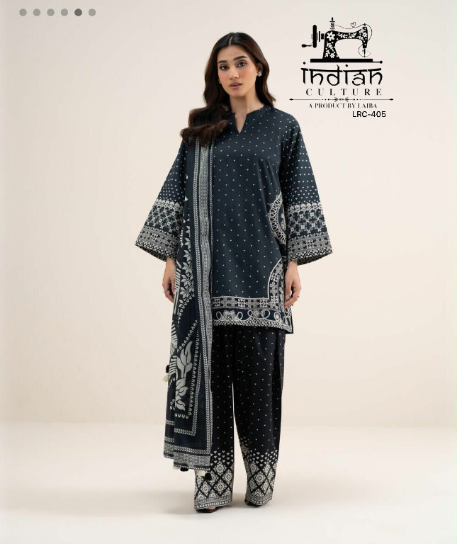 INDIAN CULTURE D.NO LRC-405 WHOLESALE READYMADE RAYON PRINT CLASSIC 3 PCS SUITS FOR EXPORT