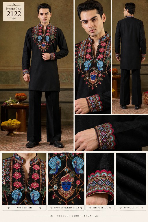SHUBHVASTRA SHREE RANG WHOLESALE READYMADE HEAVY RAYON NAVRATRI SPECIAL KURTA WITH PANT FOR MEN ONLINE