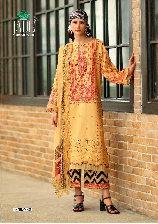 JADE NOOR AHMED VOL 5 WHOLESALE HEAVY LAWN COTTON KARACHI PRINTED DRESS MATERIAL ONLINE