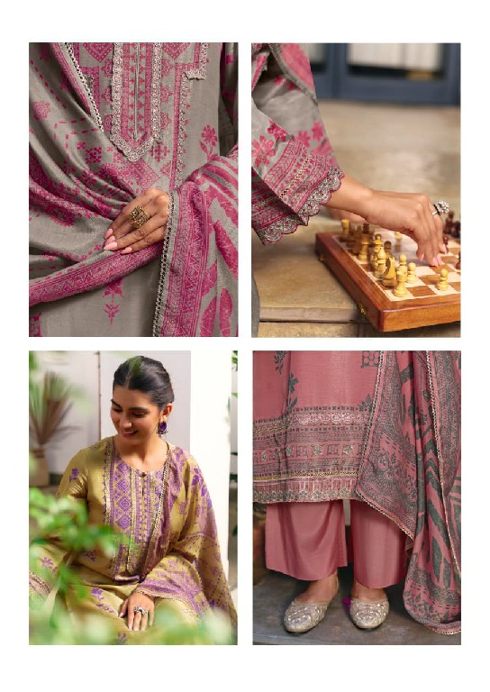 KIMORA VERANDAH WHOLESALE PURE MUSLIN SHIMMER ELEGANCE UNSTITCH SALWAR SUITS SUPPLIER