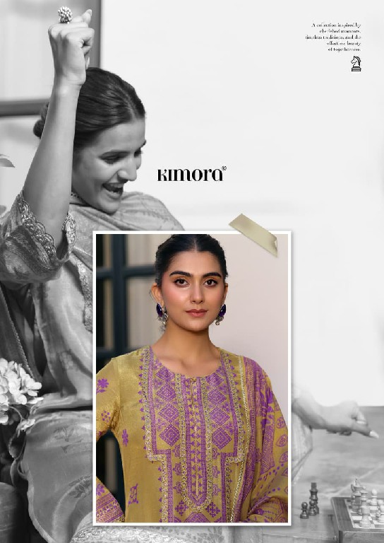 KIMORA VERANDAH WHOLESALE PURE MUSLIN SHIMMER ELEGANCE UNSTITCH SALWAR SUITS SUPPLIER