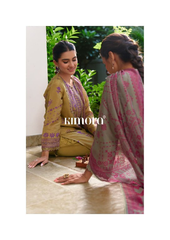 KIMORA VERANDAH WHOLESALE PURE MUSLIN SHIMMER ELEGANCE UNSTITCH SALWAR SUITS SUPPLIER