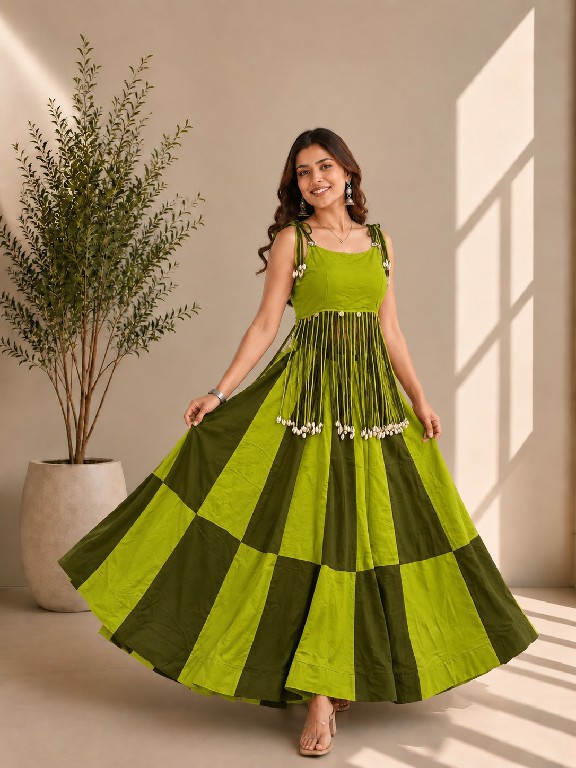 TEXTILEDEAL D.NO SKU-7078 WHOLESALE READYMADE ROMAN SILK MODERN STYLISH NAVRATRI LEHENGA CHOLI FOR EXPORT