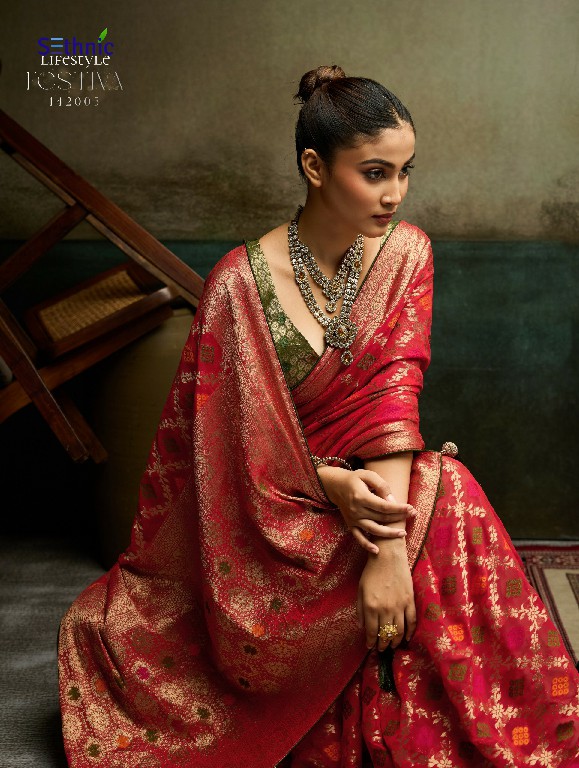 SETHNIC LIFESTYLE FESTIVA WHOLESALE KHADDI GEORGETTE TRADITIONAL WEAVES SAREES FOR WOMEN ONLINE