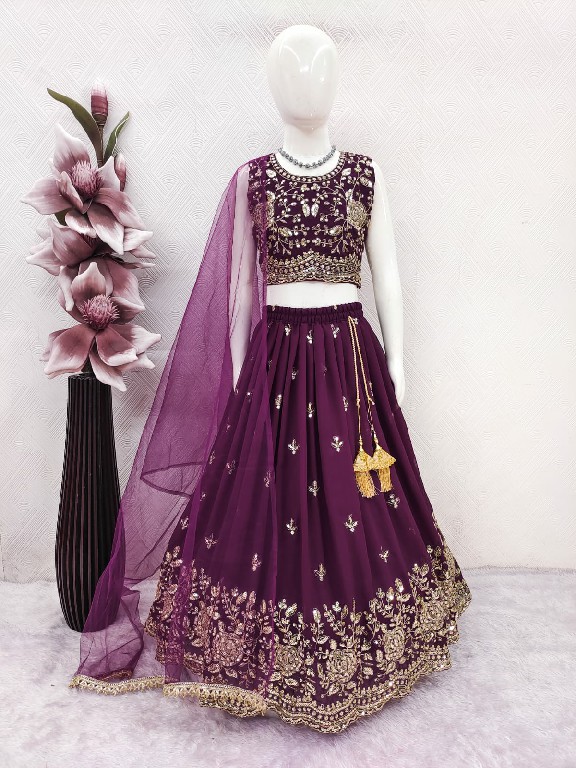 TEXTILEDEAL PRESENT READYMADE GEORGETTE WITH WORK FESTIVE WEAR LEHENGA CHOLI FOR KIDS ONLINE