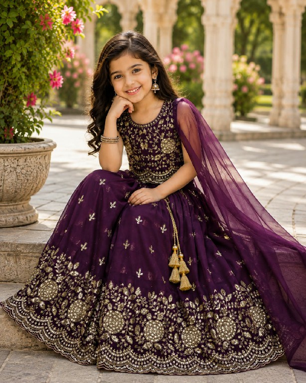TEXTILEDEAL PRESENT READYMADE GEORGETTE WITH WORK FESTIVE WEAR LEHENGA CHOLI FOR KIDS ONLINE