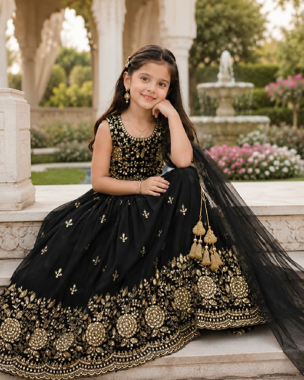 TEXTILEDEAL PRESENT READYMADE GEORGETTE WITH WORK FESTIVE WEAR LEHENGA CHOLI FOR KIDS ONLINE
