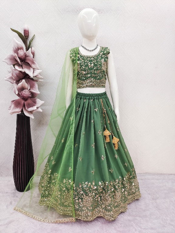 TEXTILEDEAL PRESENT READYMADE GEORGETTE WITH WORK FESTIVE WEAR LEHENGA CHOLI FOR KIDS ONLINE