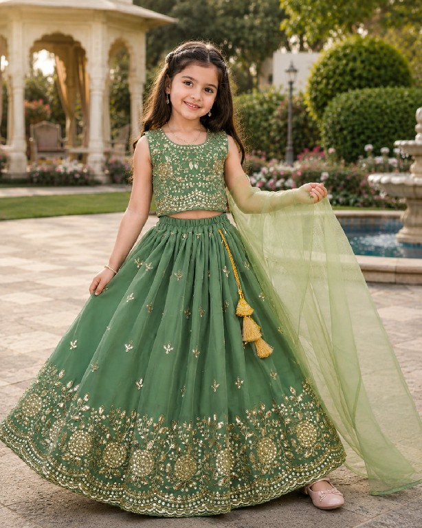 TEXTILEDEAL PRESENT READYMADE GEORGETTE WITH WORK FESTIVE WEAR LEHENGA CHOLI FOR KIDS ONLINE