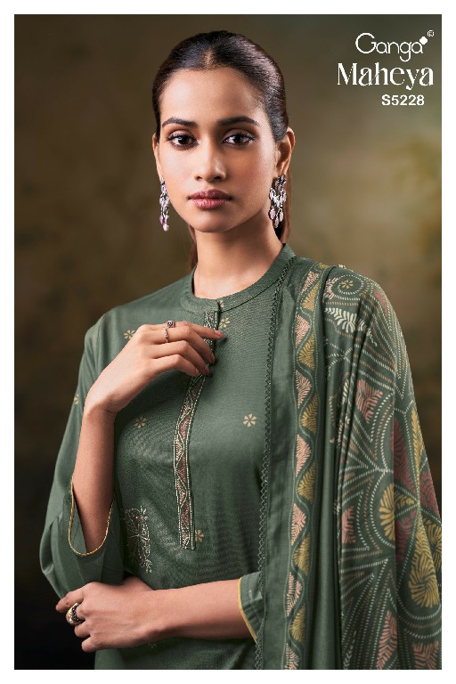 GANGA MAHEYA S5228 WHOLESALE PREMIUM CORDUROY AMAZING UNSTITCH SALWAR SUITS EXPORTER