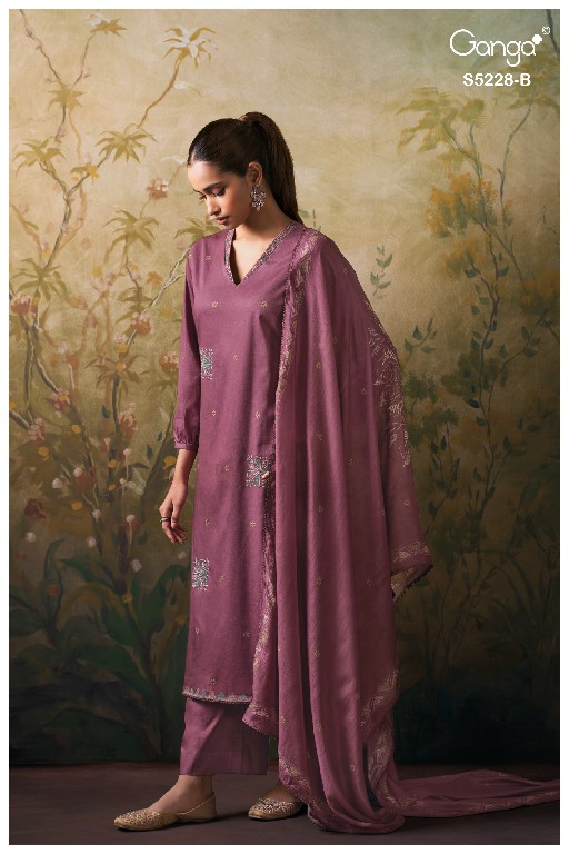 GANGA MAHEYA S5228 WHOLESALE PREMIUM CORDUROY AMAZING UNSTITCH SALWAR SUITS EXPORTER