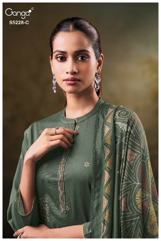 GANGA MAHEYA S5228 WHOLESALE PREMIUM CORDUROY AMAZING UNSTITCH SALWAR SUITS EXPORTER
