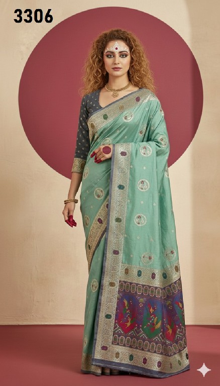 HYPNOTEX SHIBANNI WHOLESALE VISCOSE JACQUARD SILK ETHNIC WEAR SAREES FOR WOMEN ONLINE
