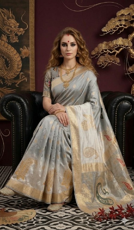 HYPNOTEX PADMINI WHOLESALE VISCOSE JACQUARD SILK ELEGANCE INDIAN SAREES FOR WOMEN ONLINE