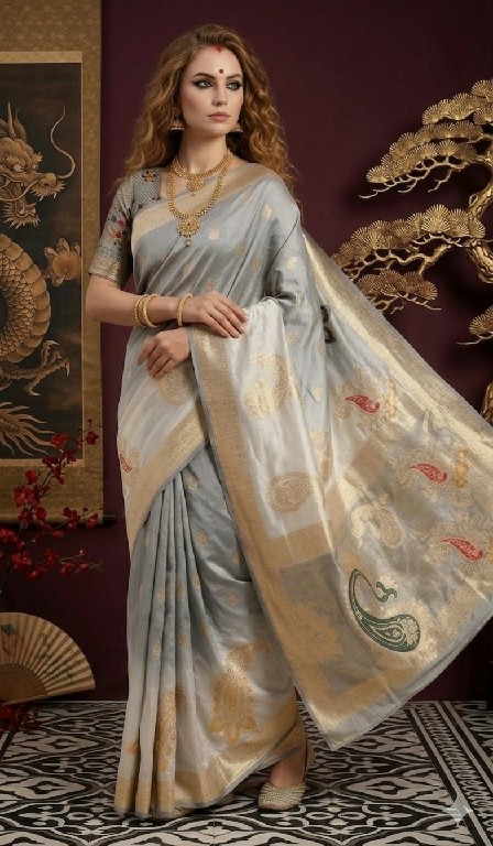 HYPNOTEX PADMINI WHOLESALE VISCOSE JACQUARD SILK ELEGANCE INDIAN SAREES FOR WOMEN ONLINE