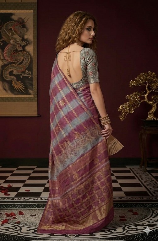 HYPNOTEX PADMINI WHOLESALE VISCOSE JACQUARD SILK ELEGANCE INDIAN SAREES FOR WOMEN ONLINE