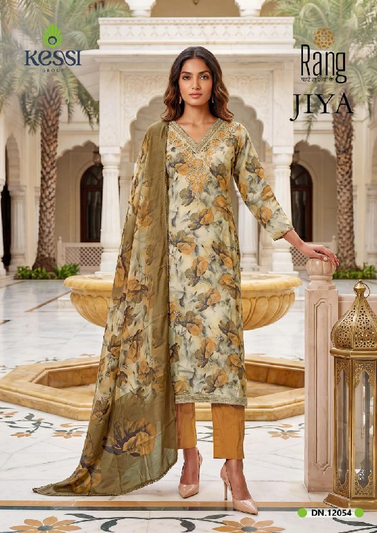 KESSI RANG JIYA WHOLESALE TWILL BEMBERG MUSLIN ELEGANT LOOK UNSTITCH SALWAR SUITS SUPPLIER